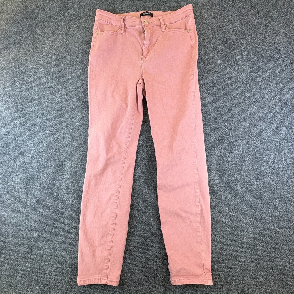 Buffalo David Button Havana Ankle Skinny Jeans Womens 30x26.5 Pink Denim Cotton